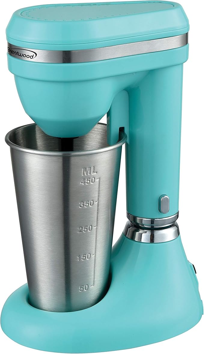 Brentwood Classic Milkshake Maker, 15 oz, Turquoise