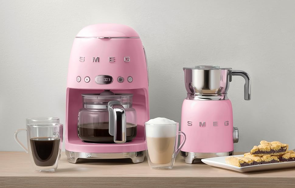 Smeg Pink Retro Coffee Station