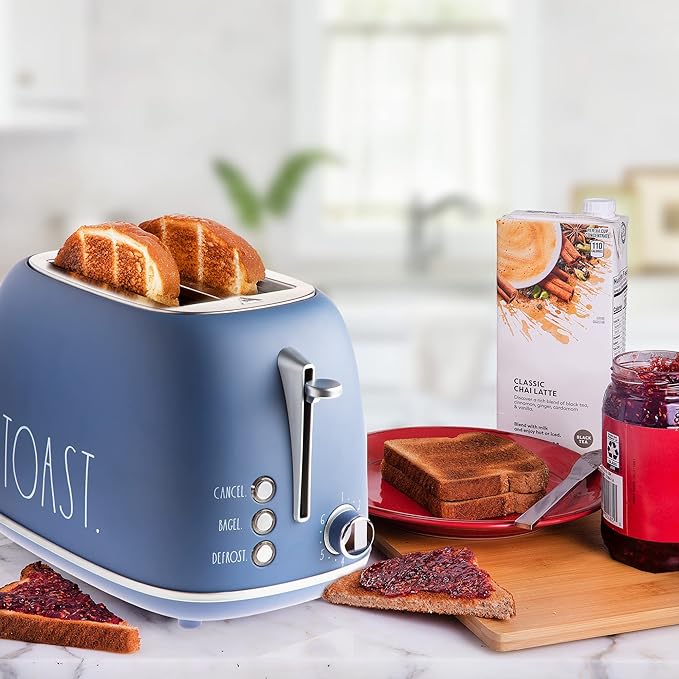 Rae Dunn Retro Blue Toaster