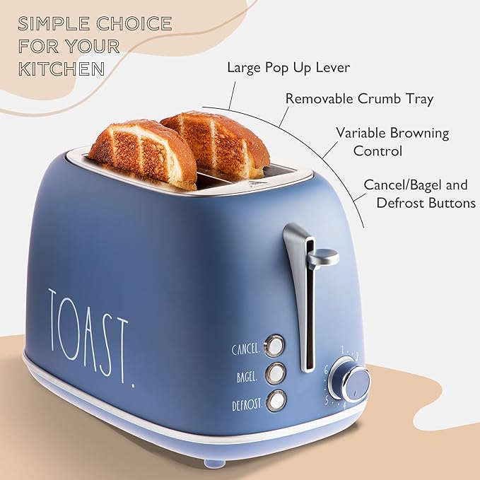 Rae Dunn Retro Kitsch Toaster