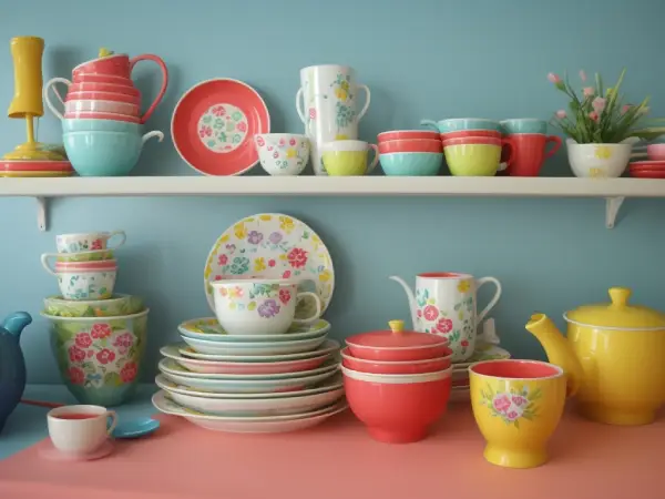 Retro Kitsch Kitchen dinnerware