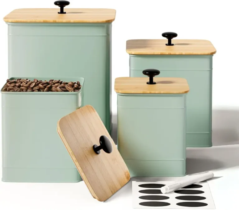 Retro Green Kitchen Storage Canisters